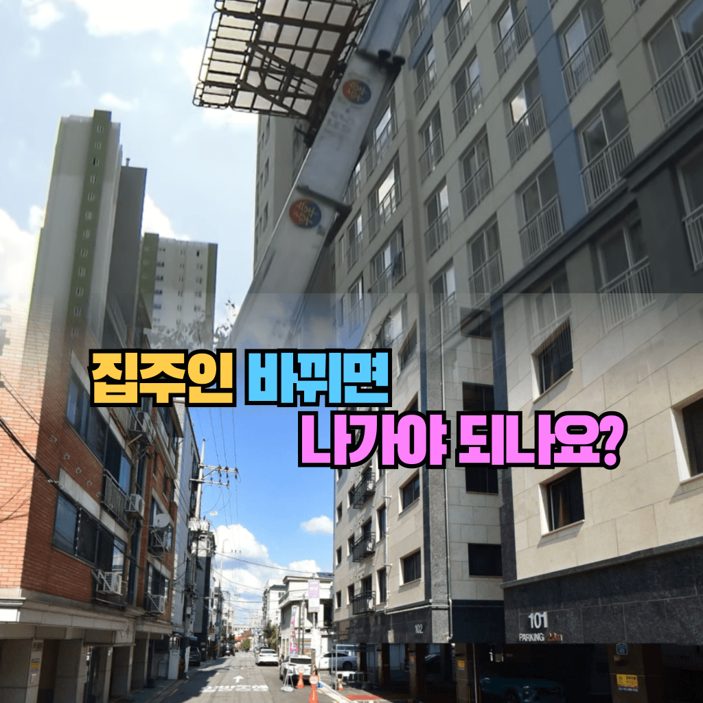 집주인 바뀌면 나가야 되나요?