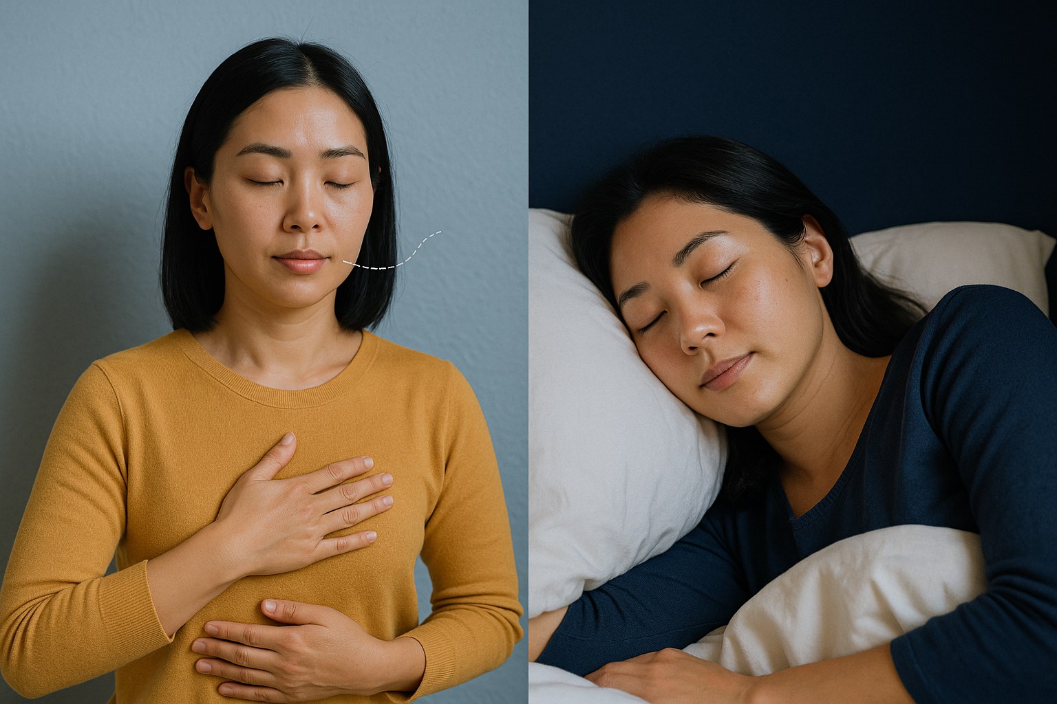 잠들기 전 뇌를 진정시키는 호흡 명상법