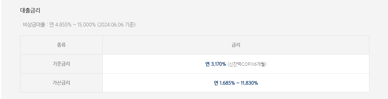 카카오뱅크 비상금 대출 장점 자격 방법