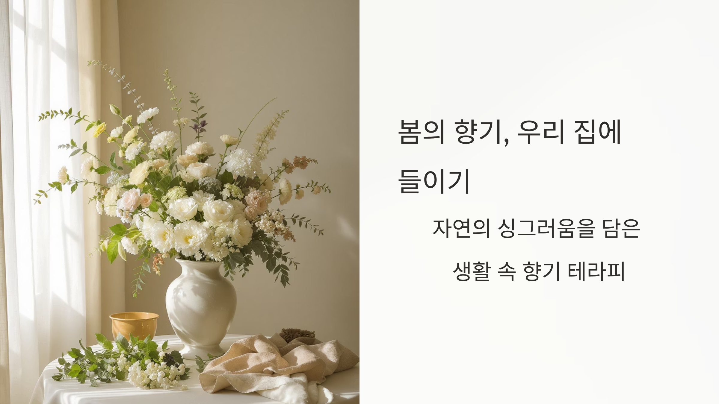 옷장에서 봄바람 나는 향기 만들기