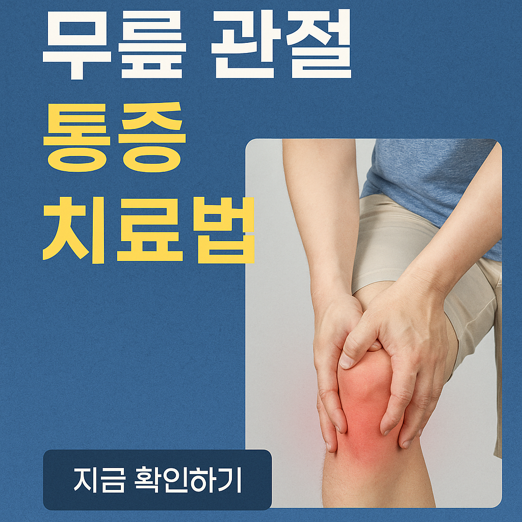 무릎 관절 통증 치료법
