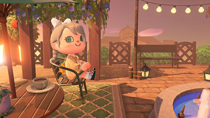 동물의 숲 안내소 광장꾸미기