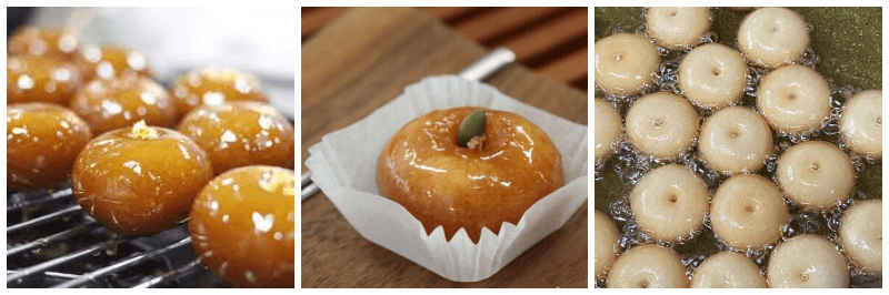 개성주악 사진 3개