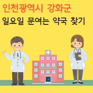 인천 강화군 일요일 문여는 당번 약국
