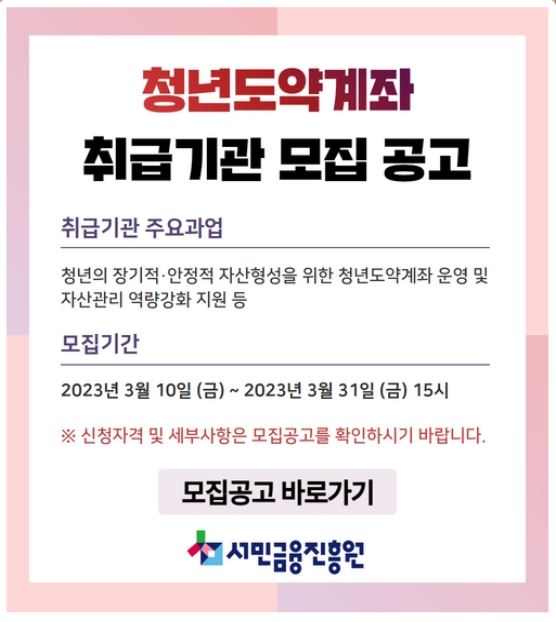 청년도약계좌 서민금융진흥원
