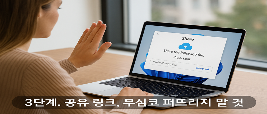 공유 링크, 무심코 퍼뜨리지 말 것