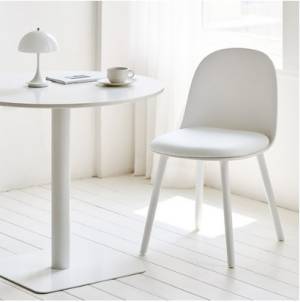 메종드꼼마 스테이체어 카페 식탁의자 화이트, 2개