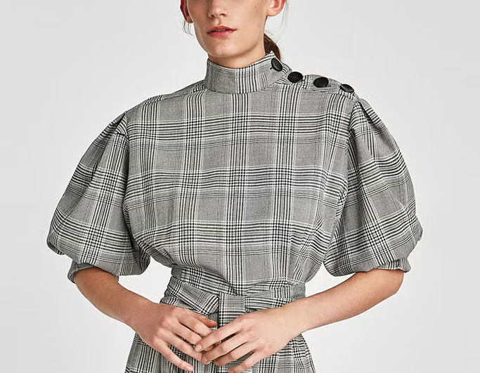 드라마 여왕의 집 96회 이상숙(최자영) 체크 원피스 정보 (자라, ZARA)