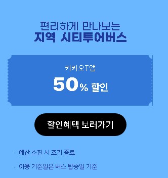 지역 시티투어버스 할인 안내