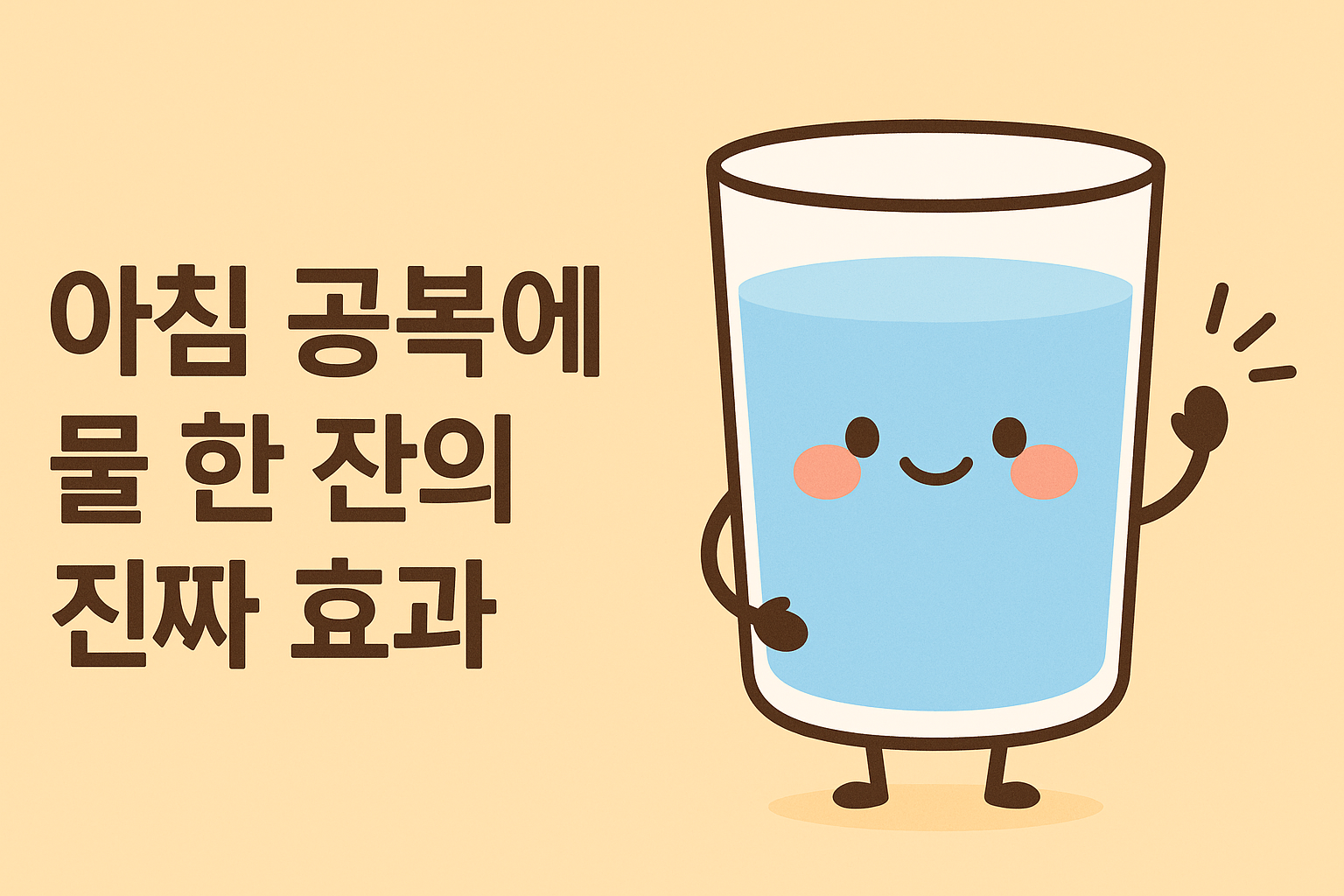 아침 공복에 물 한 잔의 진짜 효과&mdash; 다들 좋다는데, 왜 나는 애매할까요?