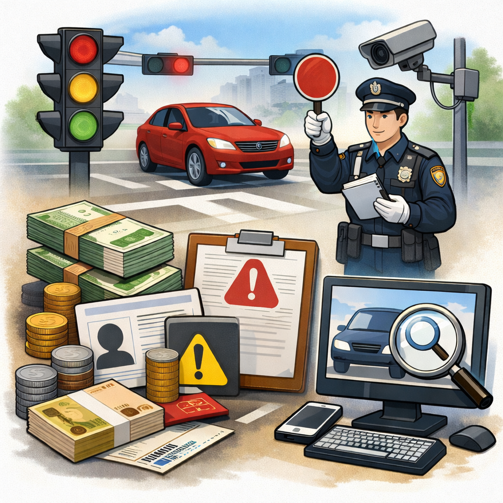 신호지시위반 과태료 범칙금 차이 총정리 (2026년 최신 금액&middot;벌점&middot;이파인 조회 방법) 관련 사진