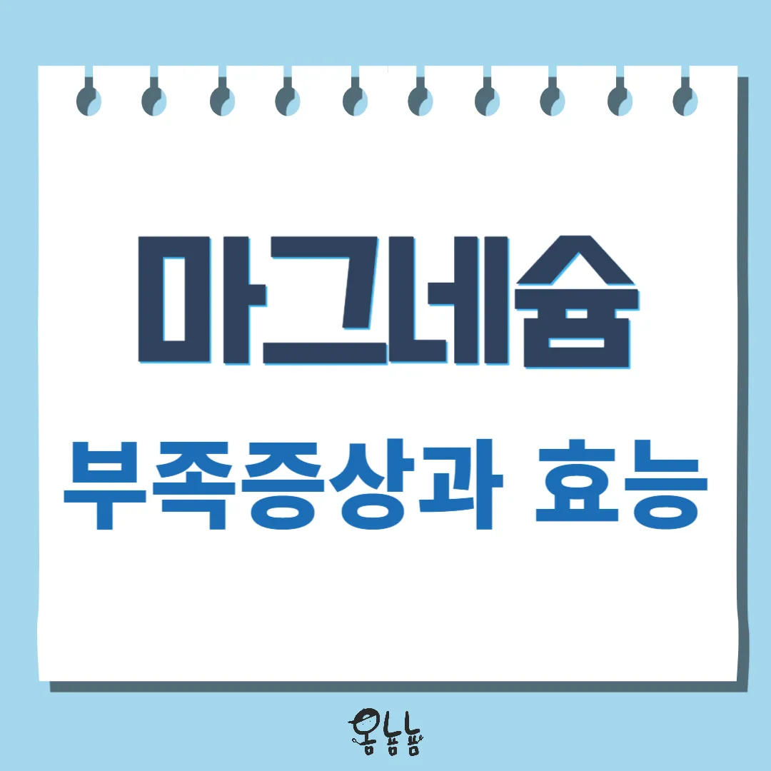 마그네슘 부족증상