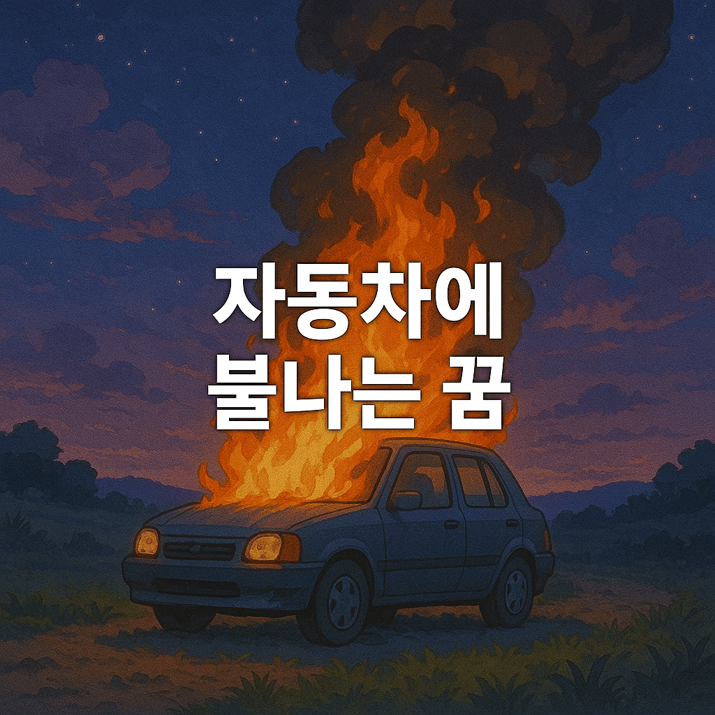 자동차에 불나는 꿈 해몽