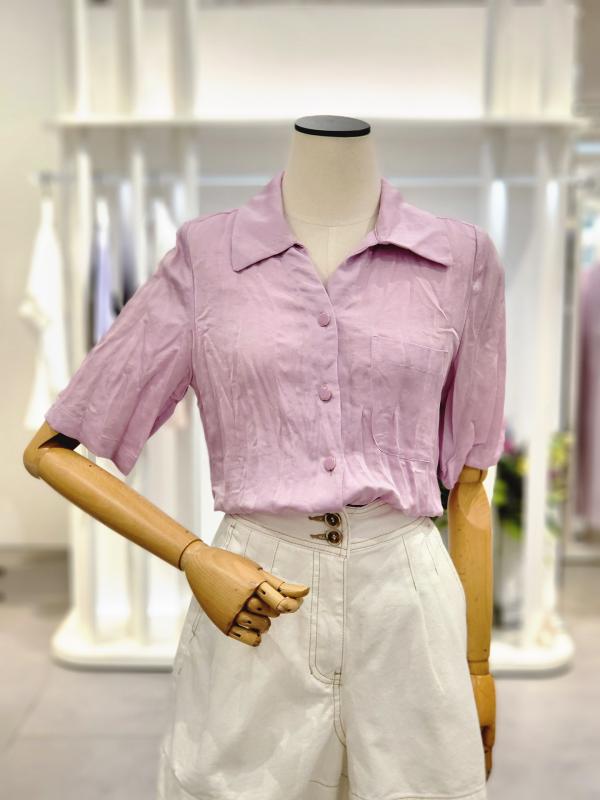 잇미샤 샤인 링클 새틴 블라우스 ITL6WBL620