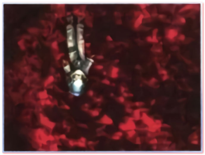 리노아는 우주공간으로 날아가 버린다