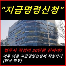 썸네일 이미지-지급명령신청 작성하기(양식첨부)