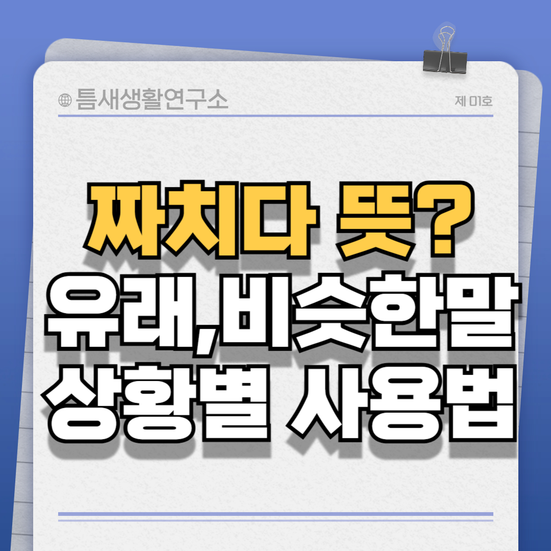 짜치다뜻-썸네일