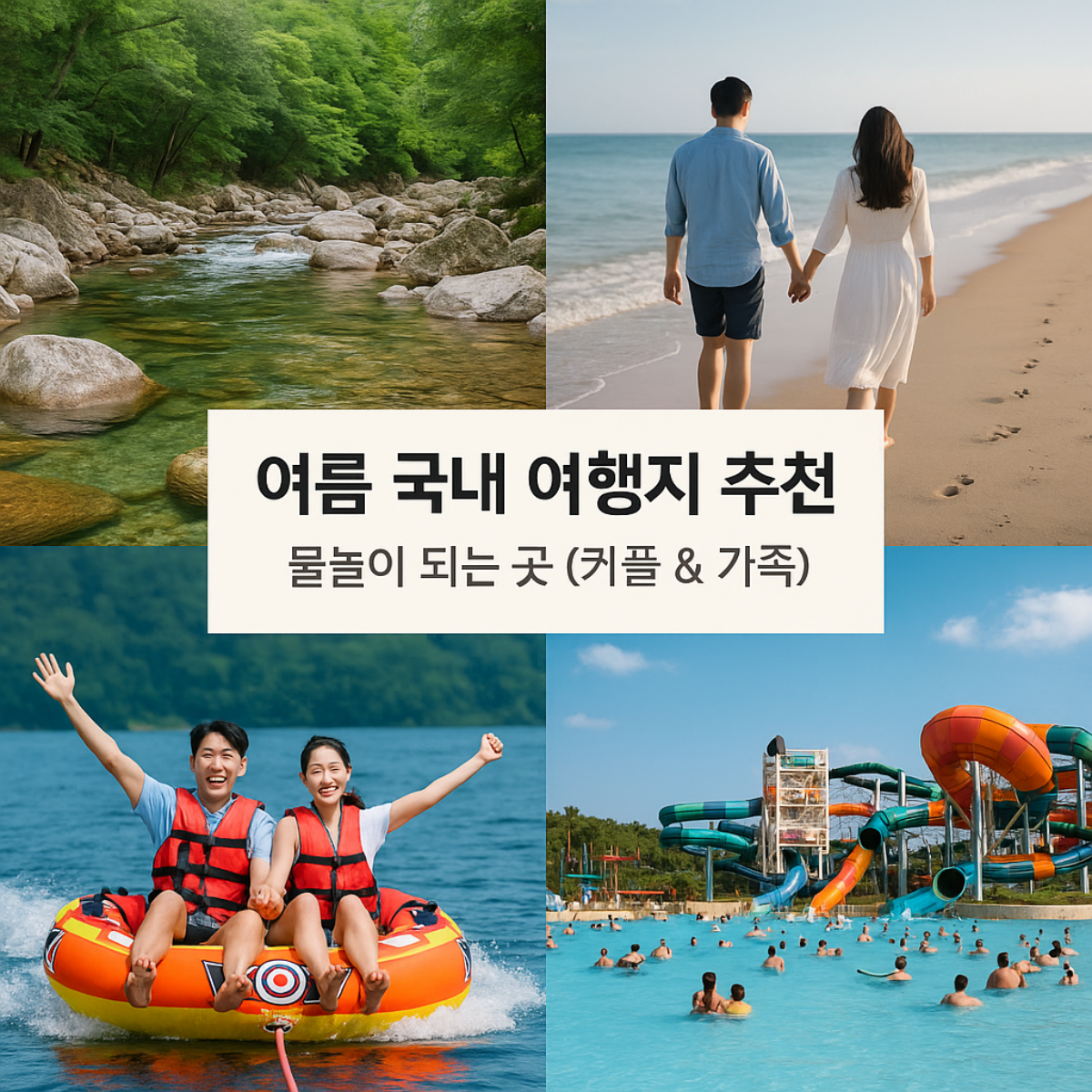 여름 국내 여행지 추천 물놀이 되는 곳 썸네일 이미지