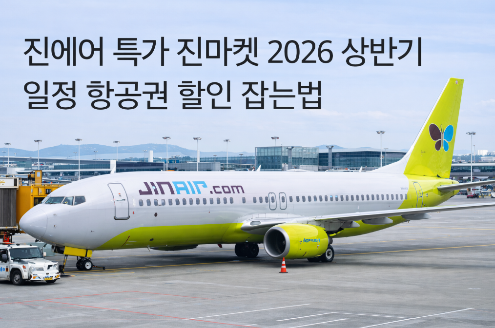 진에어 특가 진마켓 2026 상반기 일정, 항공권 할인 잡는 법 총정리