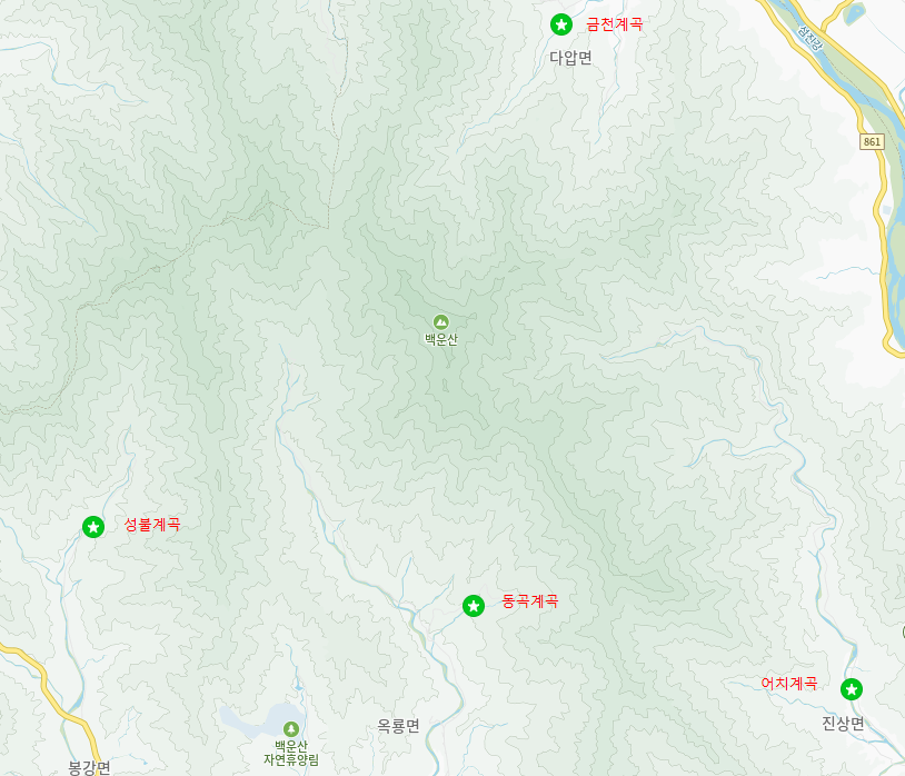 광양 백운산 4대계곡