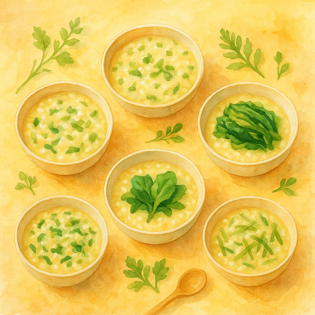 봄나물로 만드는 영양 가득한 건강 죽 레시피