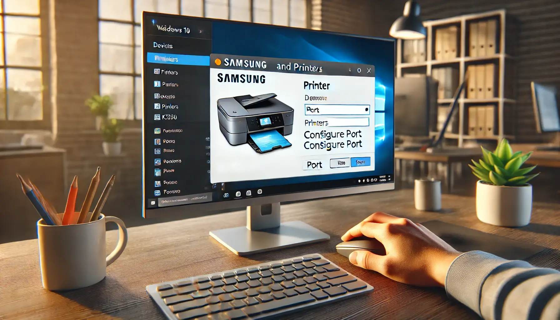 SL-K3250NR 프린터 기본 포트 9100 → 9500 변경 방법 (Syncthru Web & 드라이버 설정 가이드)