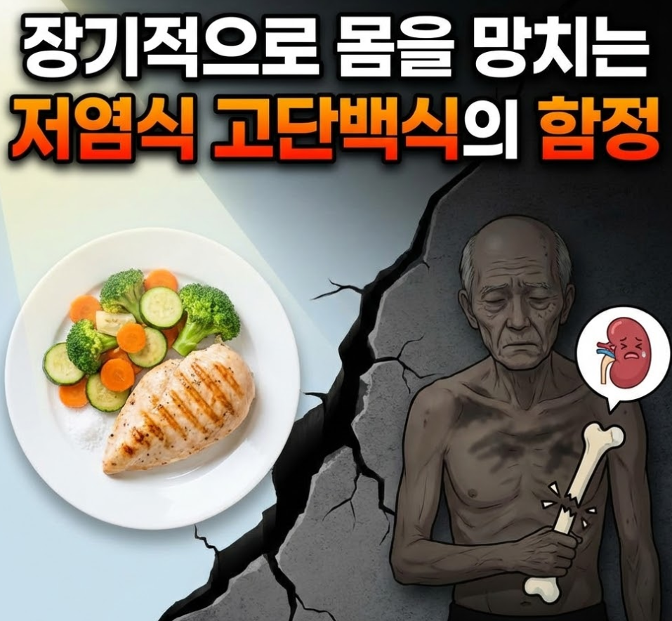 장기적으로 몸을 망치는 저염식 고단백식의 함정 썸네일 이미지