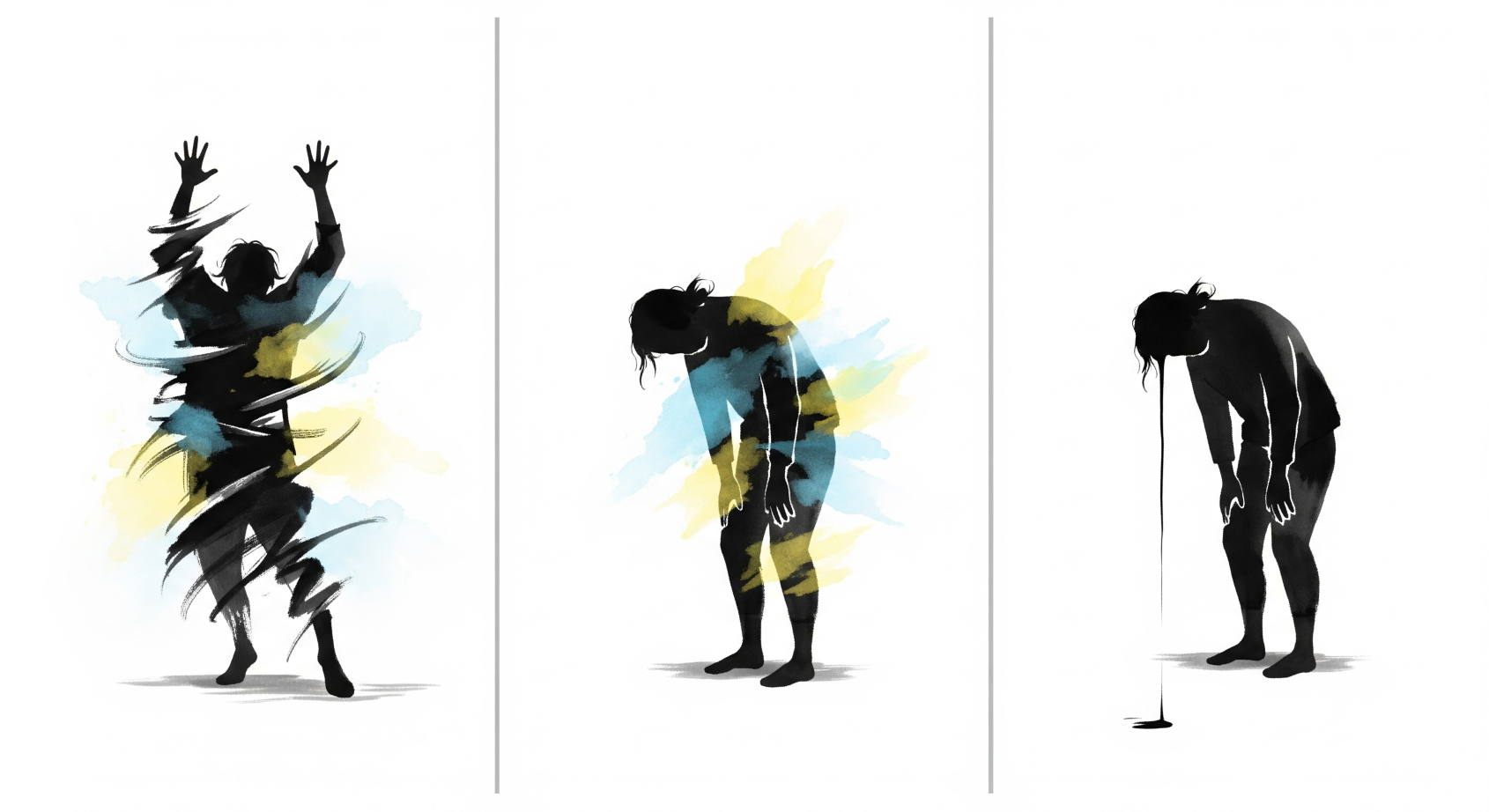 작심삼일 추상적 이미지