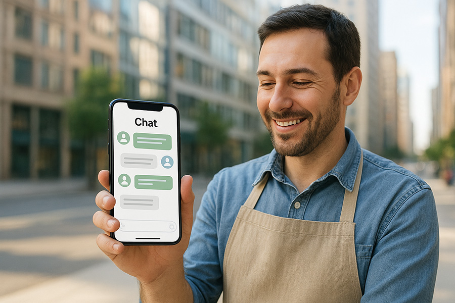 디지털 플랫폼을 활용해 고객과 대화하는 소상공인