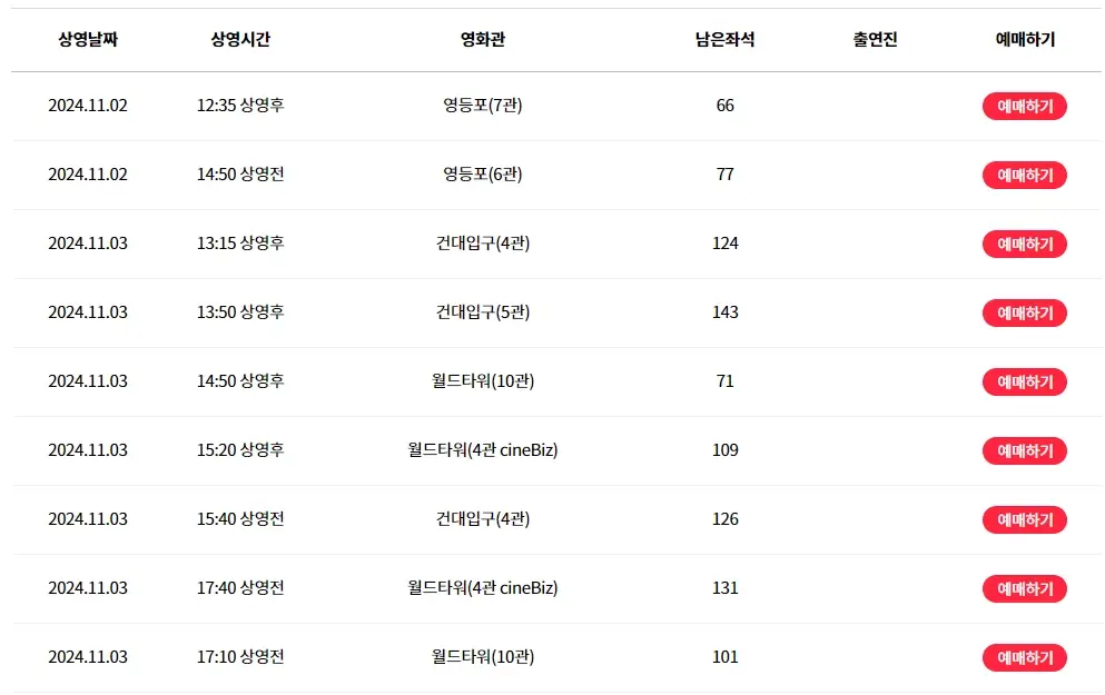 아마존-활명수-무대인사-일정-예매-롯데시네마-메가박스-CGV