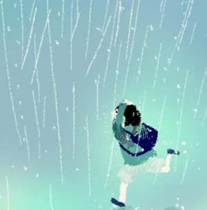 비 맞는 꿈 비 오는 꿈 폭우 홍수 비옷 비바람