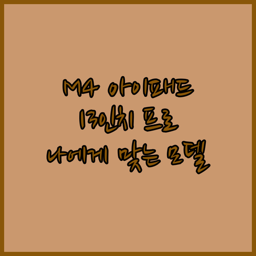 아이패드 프로 M4 13인치 구매 가..
