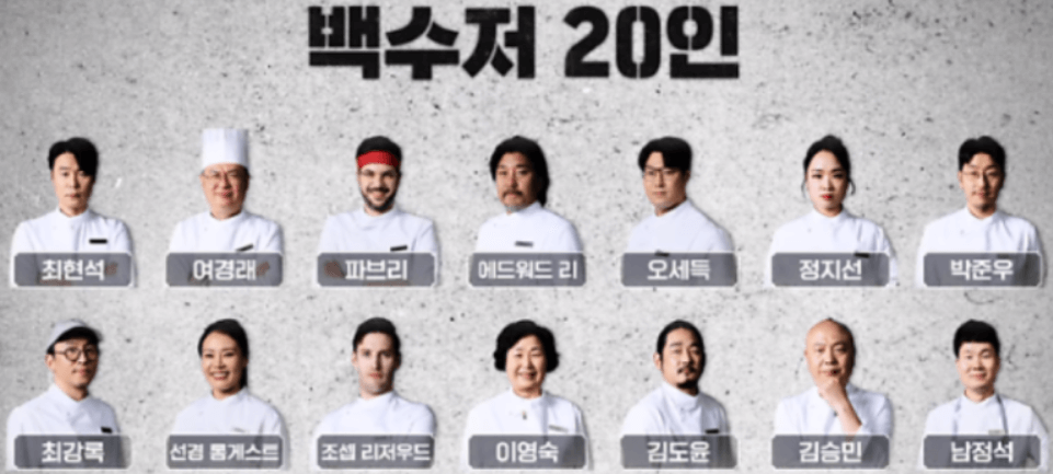 흑백요리사 백수저 식당 예약하기