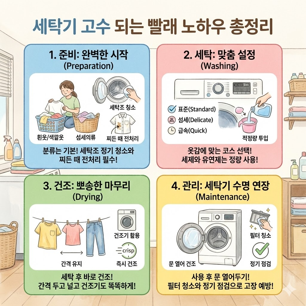 세탁기 고수 되는 빨래 노하우 총정리