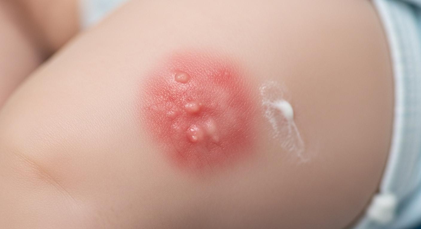 아기 피부 발진 비판텐