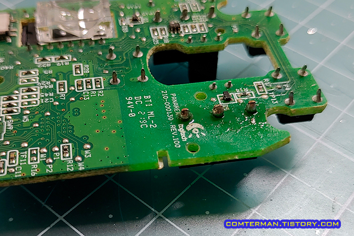 마우스 스위치 납땜