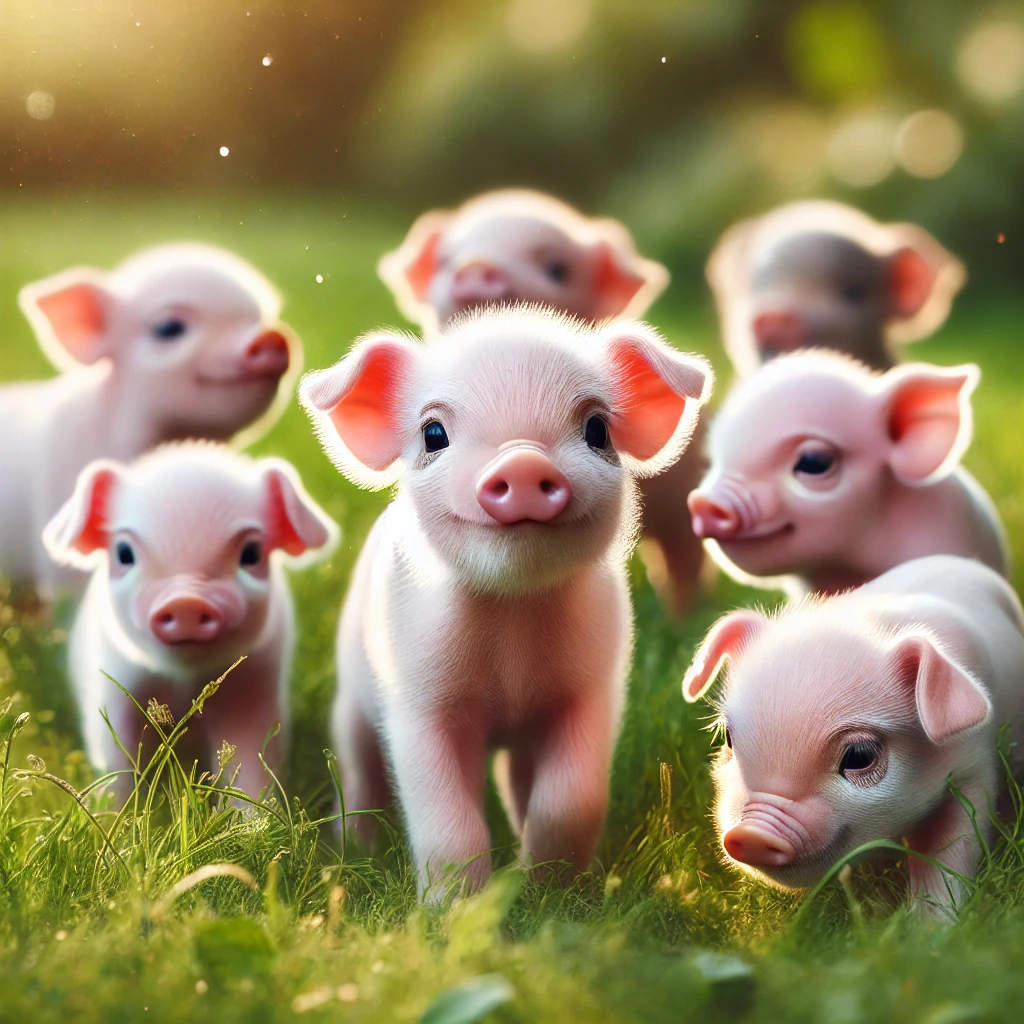 4. 새끼돼지를 여러 마리 보는 꿈