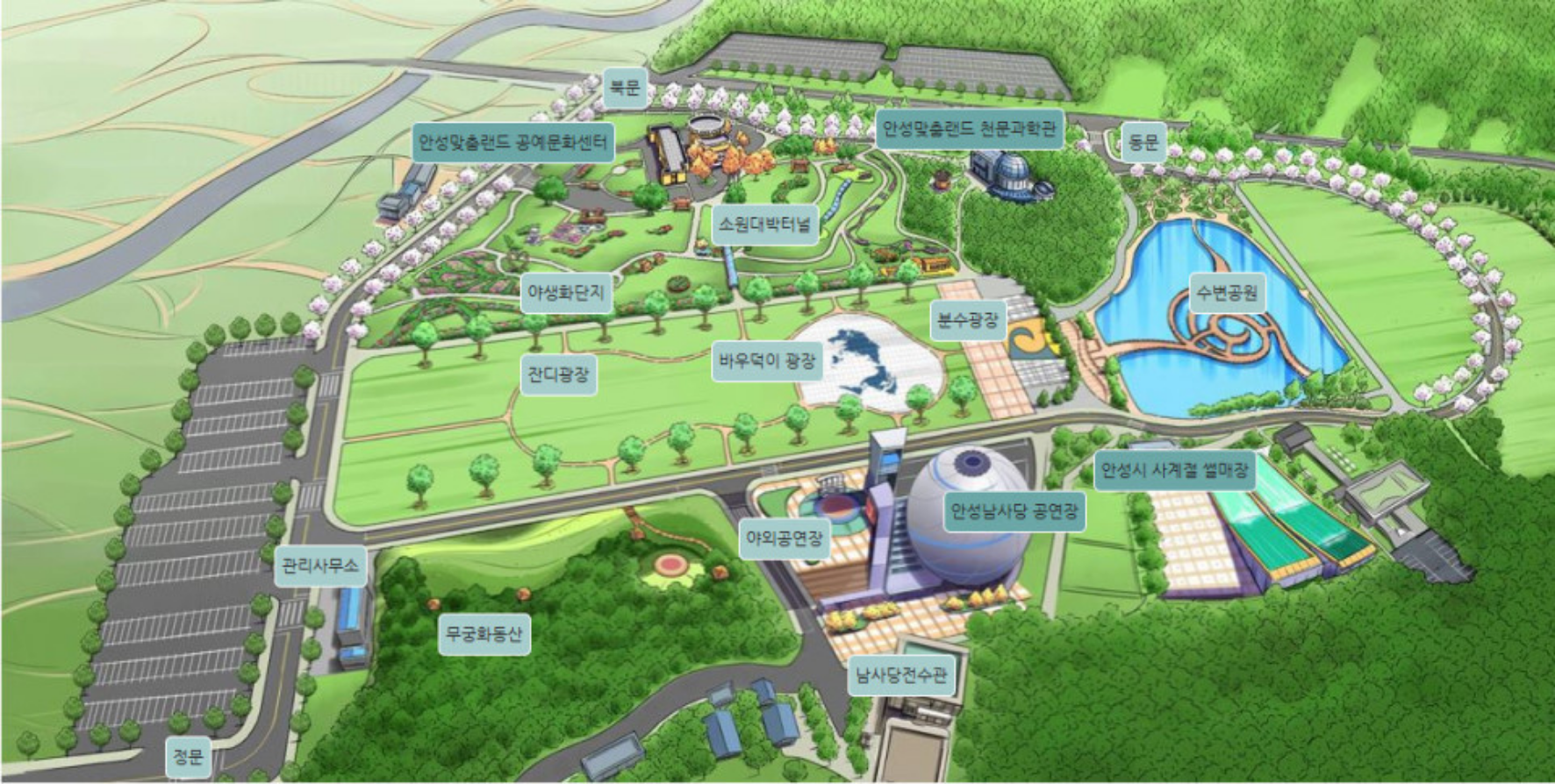 안성맞춤랜드-지도