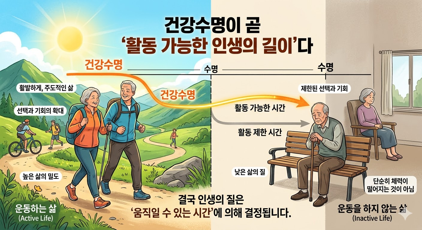 건강수명이 곧 &lsquo;활동 가능한 인생의 길이&rsquo;다