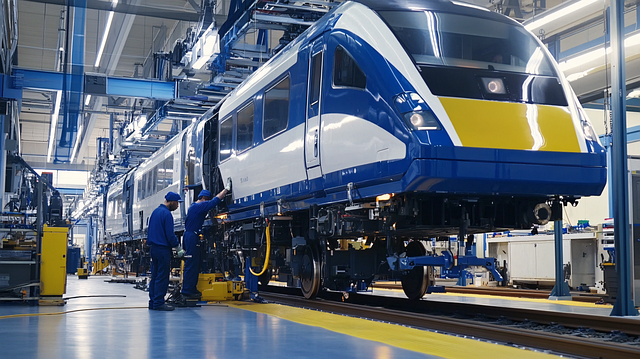 열차 제작 공장