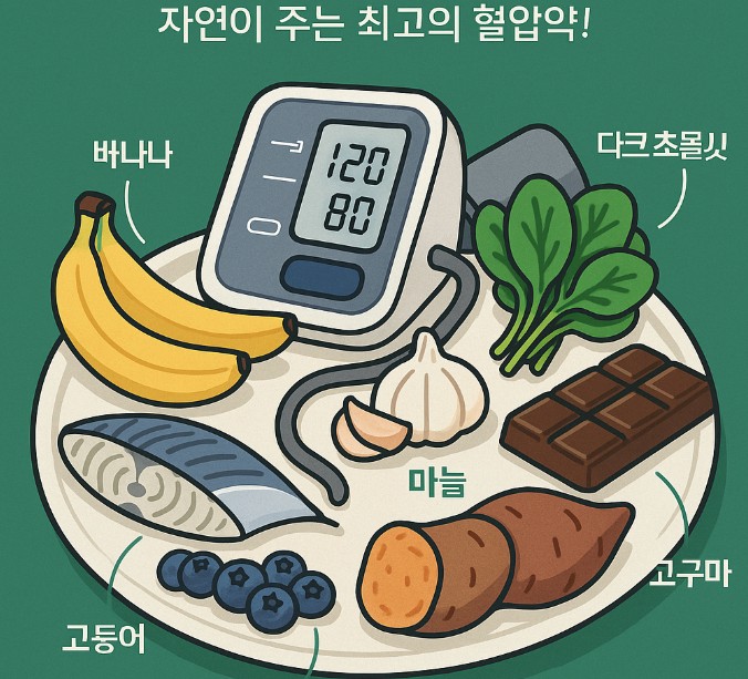 혈압에 좋은 음식, 자연 혈압약!