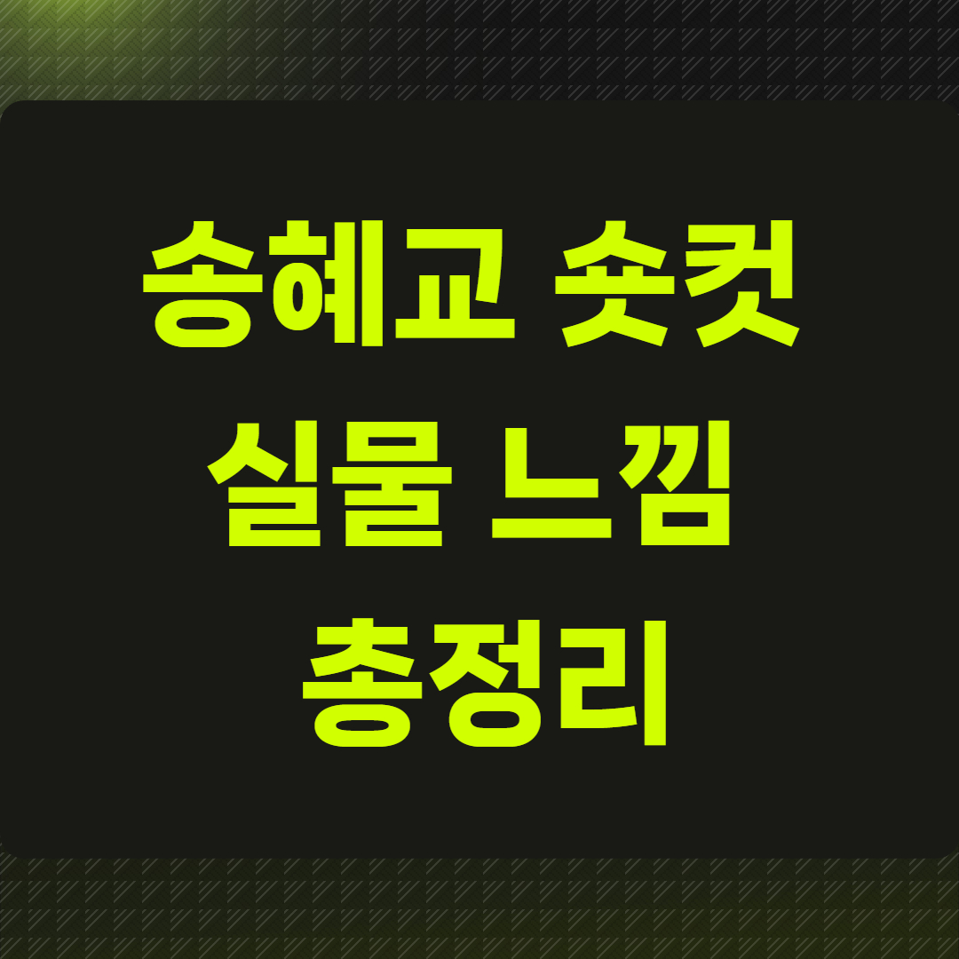송혜교 숏컷 실물 느낌 총정리