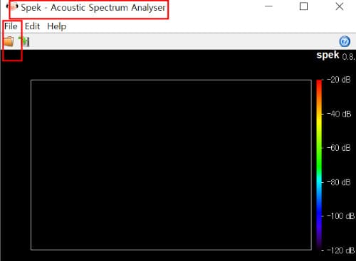 스펙트럼 분석기 창 - Spectrum Analyser
