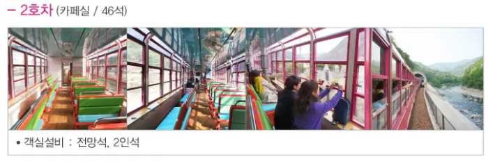 백두대간 협곡열차 2호실