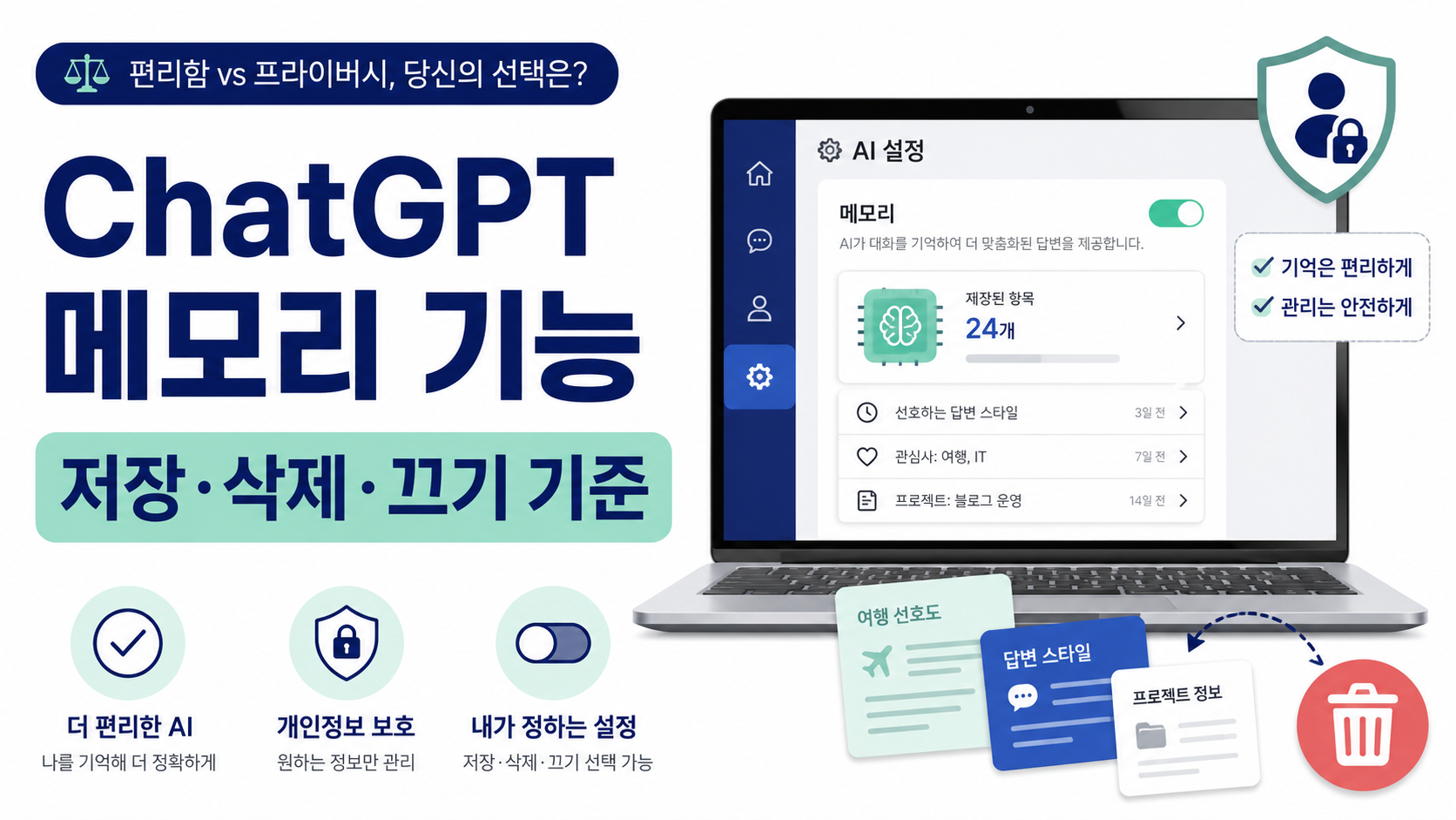 ChatGPT 메모리 기능, 직접 써보니 꼭 확인할 설정