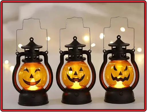 할로윈데이-캠핑용품-호박-전등