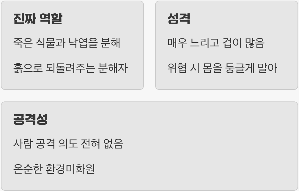 오해받는 숲속의 청소부