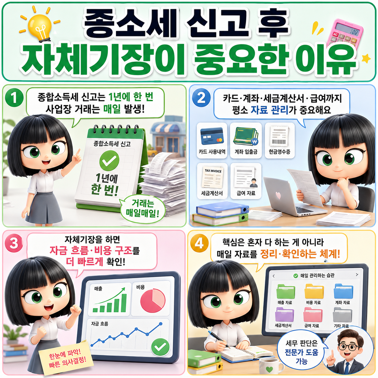 종소세 신고 후 자체기장이 중요한 이유