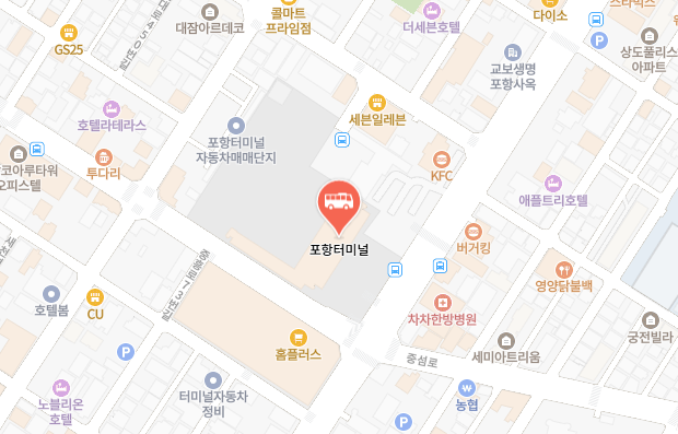 포항터미널 위치