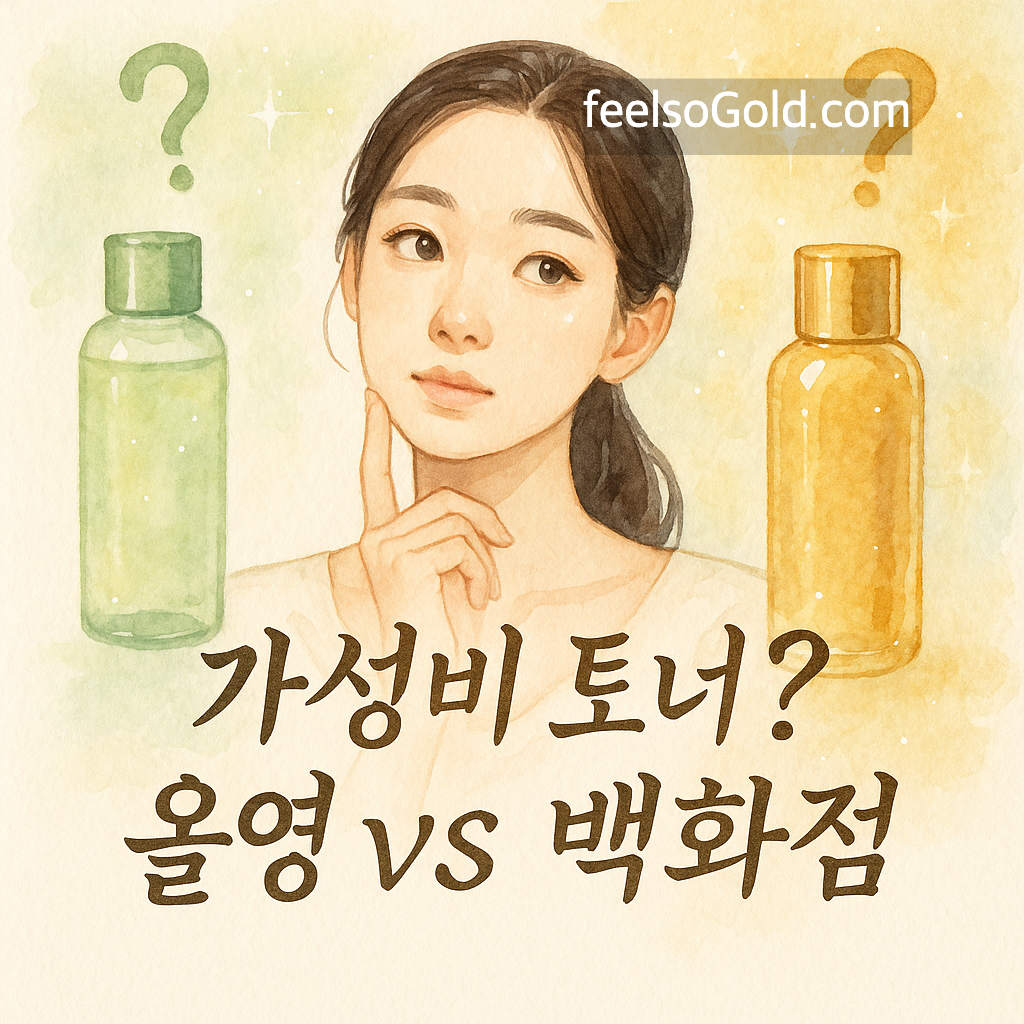 가성비 토너 끝판왕? 올리브영 vs 백화점 기초템 성분 비교하고 꿀피부 만드세요